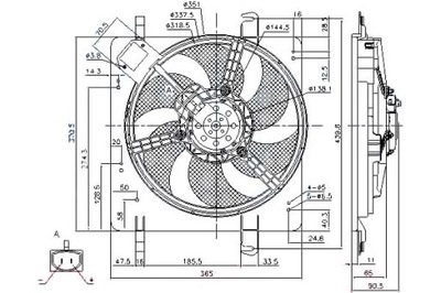 Nissens вентилятор радіатора з корпус ford ka, фото №1