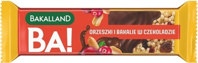 Baton Yemgo Orzechowo-bakaliowy w czekoladzie 40g baton śniadaniowy