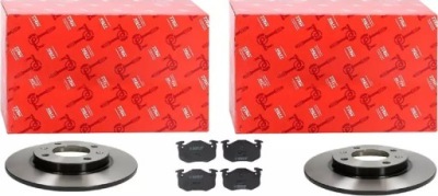 Trw гальмівні диски+ гальмівні колодки задня citroen xsara peugeot 206 306 247mm фото №1