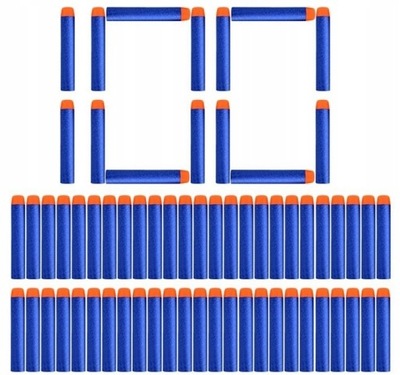 Piankowe rzutki Nerf do do Nerfa Nerfów WD57 100 szt.