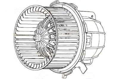 VENTILIATORIUS PŪSTUVAS BEHR HELLA 8K1820021A 8K182002 