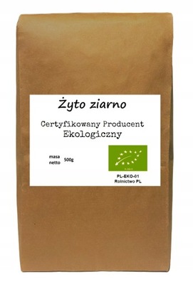ŻYTO Ziarno BIO 1kg