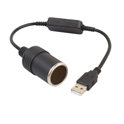 Адаптер конвертер з usb na роз'єм прикурювача 12v фото №1