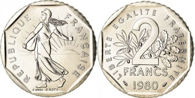2 franki ( 1980 ) Francja - obiegowe
