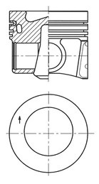 KOLBENSCHMIDT 41271600 PISTÓN  