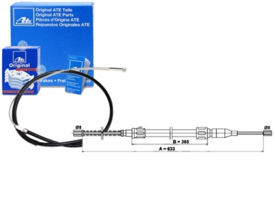 Трос тормоза ручного vw derby polo polo classic фото №1