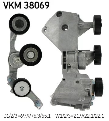 VKM38069/SKF ROLLO CORREA MICRO-V NAPINAJACA  