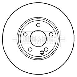 BORG & BECK BBD5268 ДИСК ГАЛЬМІВНИЙ ПЕРЕД