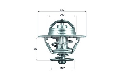 MAHLE TERMOSTATO LÍQUIDO REFRIGERANTE IVECO DAILY I DAILY II RVI B  