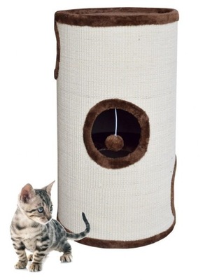 Tuba dla kota sizalowa 70cm Wieża z legowiskiem za