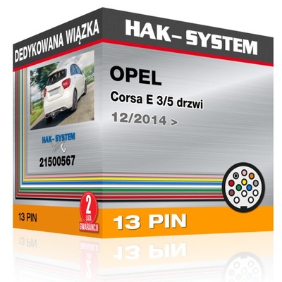 DEDYKOWANA JUEGO DE CABLES OPEL CORSA E 3/5 DE PUERTA 12/2014+  