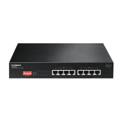 Edimax GS-1008P V2 łącza sieciowe Gigabit Ethernet (10/100/1000) Obsłu...