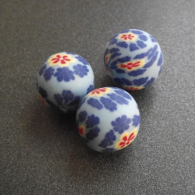 KULE FIMO NIEBIESKIE 20MM 1SZT