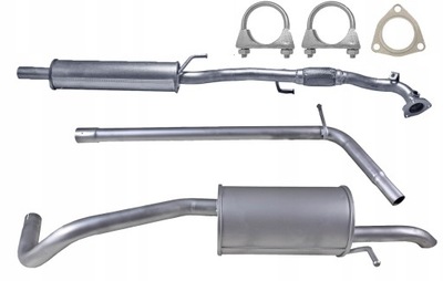 SILENCERS SET SKODA FABIA VW POLO 9N3 SEAT IBIZA 1.2 INTEGRAL SYSTEM OUTLET  