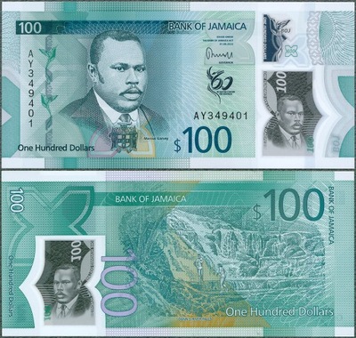 Jamajka - 100 dolarów 2022 (2023) * W97 * polimer