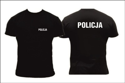 POLICJA STRAŻ T-shirt KOSZULKA Bawełna S 104-116