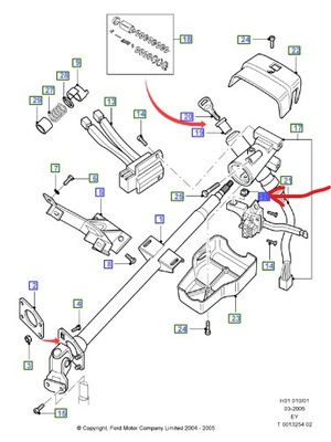 Важіль поворотники ford transit mk4 фото №1