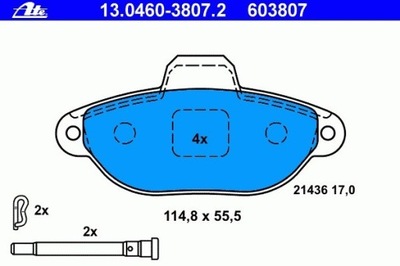 TRINKELĖS HAMULC. FIAT PANDA 03- 