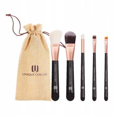 5 Pieces Makeup Brushes Set With Cosmetic Bag Mi