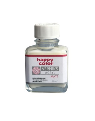 Werniks akrylowy transparentny Mat 75 ml Happy Col