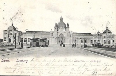 LVIV Lwów - 1904 rok DWORZEC