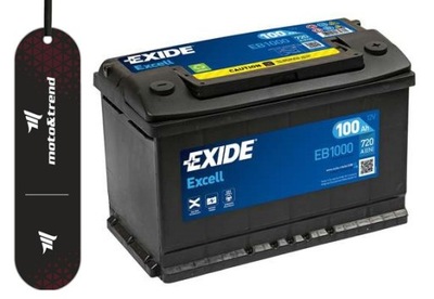 АКУМУЛЯТОР EXIDE EXCELL P+ 100AH/720A EB1000