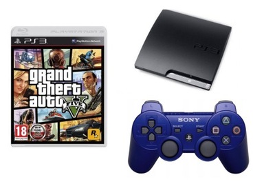 PS3 PlayStation 3 320gb + GTA V + Pad