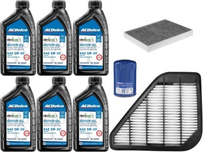 Acdelco 5w30 + фільтри buick enclave 3,6 11-17 фото №1