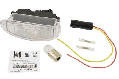 Лампа номерного знака + колодка renault clio ii 1998-2010 фото №1