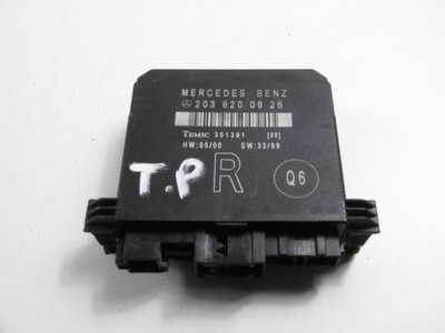 Mercedes w203 модуль двері задня правий 2038200826 фото №1