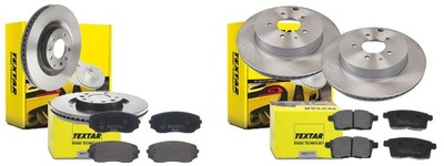 DISCOS ZAPATAS DELANTEROS+TRASEROS TEXTAR MAZDA CX-7 CX-9  