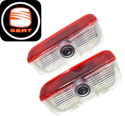 SEAT LED LOGO SPOT LIGHT ALHAMBRA 2011 LEON TOLEDO  