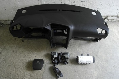 Citroen c4 ii pulpit панель приладів консоль панель приладів полиця подушка безпеки ремені pas air фото №1