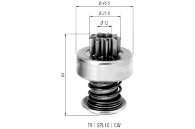 MAGNETI MARELLI BENDIX ARRANCADOR FIAT MERCEDES PEUGEOT TALBOT VW  