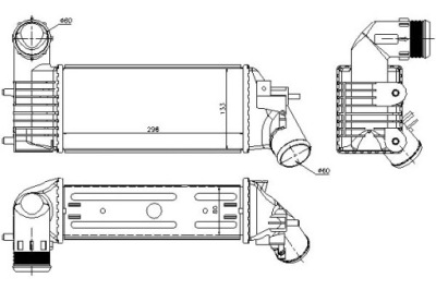 Nissens 96765 радіатор повітря наддувний фото №1