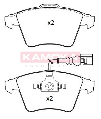 ZAPATAS DE FRENADO PARTE DELANTERA KAMOKA JQ101213  