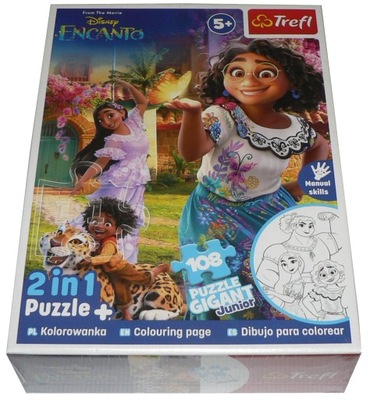 Puzzle Trefl VAIANA 108 elementów PUZZLE GIGANT JUNIOR