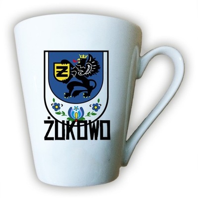 kubek latte herb Żukowo