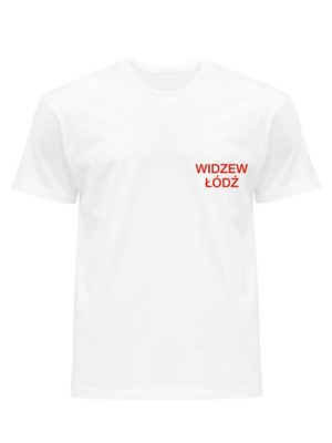 KOSZULKA T-SHIRT WIDZEW ŁÓDŹ MĘSKI BIAŁY XXL