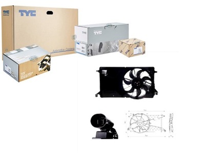 Вентилятор радіатора mazda 3 1.6 di turbo bk фото №1