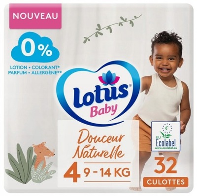 LOTUS BABY PIELUCHOMAJTKI 4 9-14KG 32SZT LF5