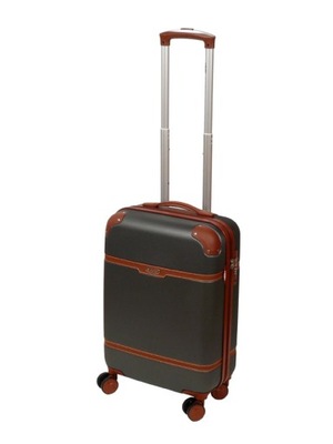 Włoska walizka Dielle 160 kabinowa 55 cm szara