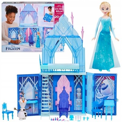 Hasbro duży Pałac Zamek Kraina Lodu Lalka Elsa bałwan Olaf Frozen AR5080