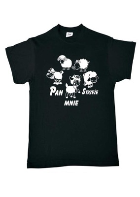 Koszulka - Pan mnie strzeże (czarna, L)