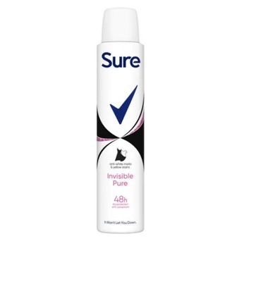 Sure Rexona Invisible Pure Antyperspirant 200ml