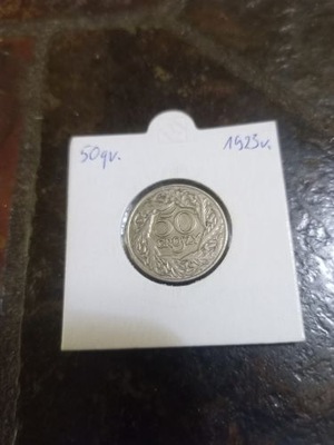 Moneta 50 gr. 1923 r.