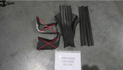 Пластик молдинг накладки захист поріг bmw x3 e83 фото №1