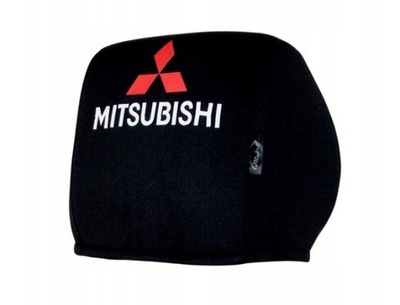 Mitsubishi Pokrowce na zagłówki z Logo 2 szt.