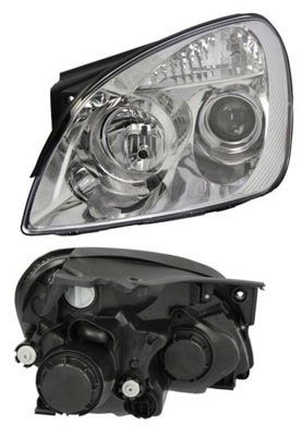 Фара лампа левый kia carens 06-13 фото №1