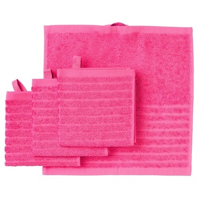 IKEA VAGSJON Ręczniczek różowy 30x30 cm 4 szt. ręcznik do rąk